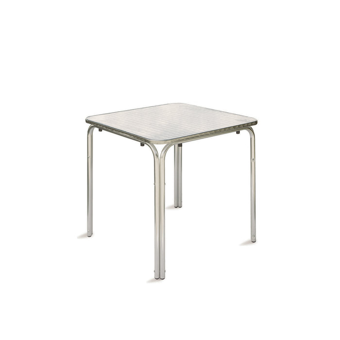 Tavolo Quadrato Ponente In Alluminio + Acciaio