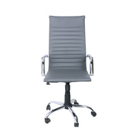 Poltrona Akka Presidenziale Grigia Simil/Str Crom