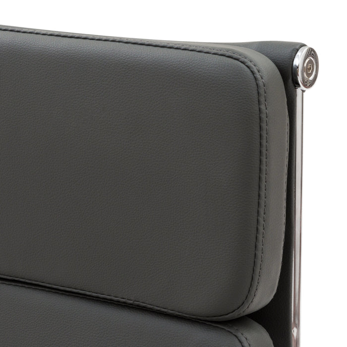 Poltrona Mito Presidenziale Simil Grigia/Cromata