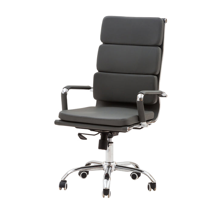 Poltrona Mito Presidenziale Simil Grigia/Cromata