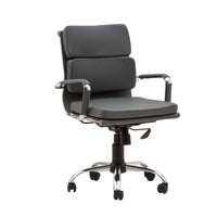 Poltrona Mito Dirigenziale Simil Grigia/Cromata