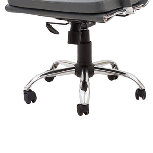 Poltrona Mito Dirigenziale Simil Grigia/Cromata