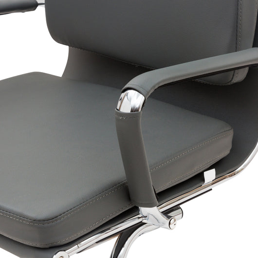 Set Da 2, Poltrone Mito Attesa  Simil Grigio/Cromata