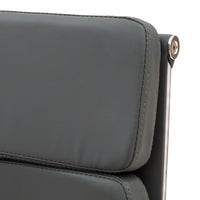 Set Da 2, Poltrone Mito Attesa  Simil Grigio/Cromata