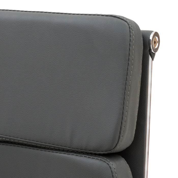 Set Da 2, Poltrone Mito Attesa  Simil Grigio/Cromata