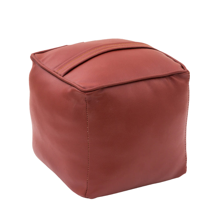 Pouf Fermaporta Maupiti Similpelle Cognac