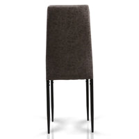 Set Da 4, Sedia Queen Tortora Meccanico In Similpelle  Per Soggiorno, Cucina E Arredo Bar