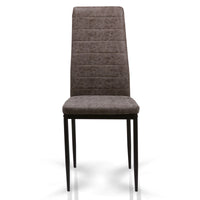 Set Da 4, Sedia Queen Tortora Meccanico In Similpelle  Per Soggiorno, Cucina E Arredo Bar