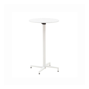 Tavolo Detroit Tondo In Metallo Bianco