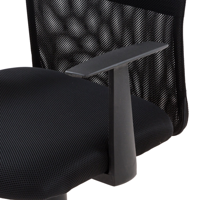 Poltrona Naomi In Maglina E Ecopelle Nera