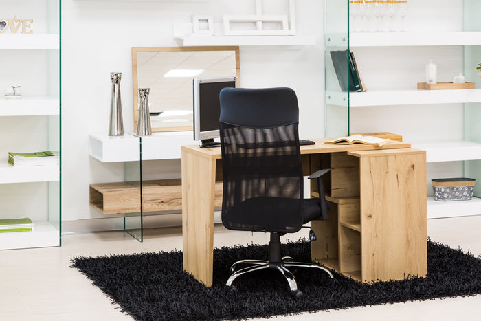 Poltrona Naomi In Maglina E Ecopelle Nera