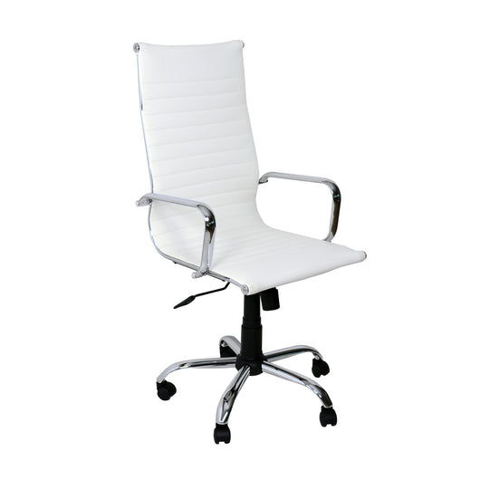 Poltrona Akka Presidenziale Bianca Simil/Str Crom