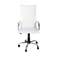 Poltrona Akka Presidenziale Bianca Simil/Str Crom