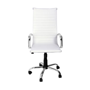 Poltrona Akka Presidenziale Bianca Simil/Str Crom