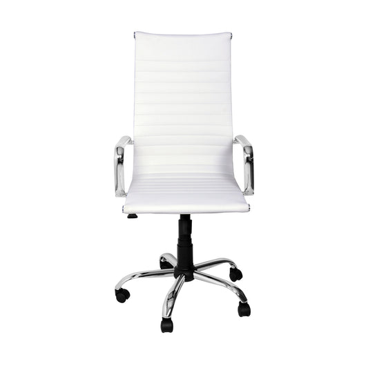 Poltrona Akka Presidenziale Bianca Simil/Str Crom