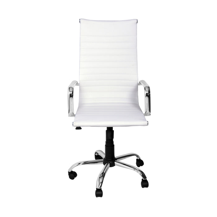 Poltrona Akka Presidenziale Bianca Simil/Str Crom