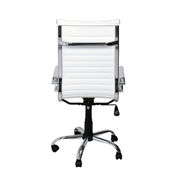 Poltrona Akka Presidenziale Bianca Simil/Str Crom