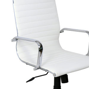 Poltrona Akka Presidenziale Bianca Simil/Str Crom