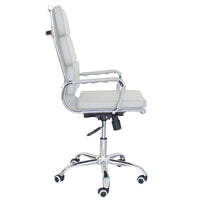 Poltrona Mito Presidenziale Simil Bianca/Cromata