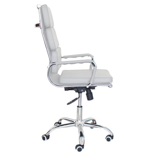 Poltrona Mito Presidenziale Simil Bianca/Cromata