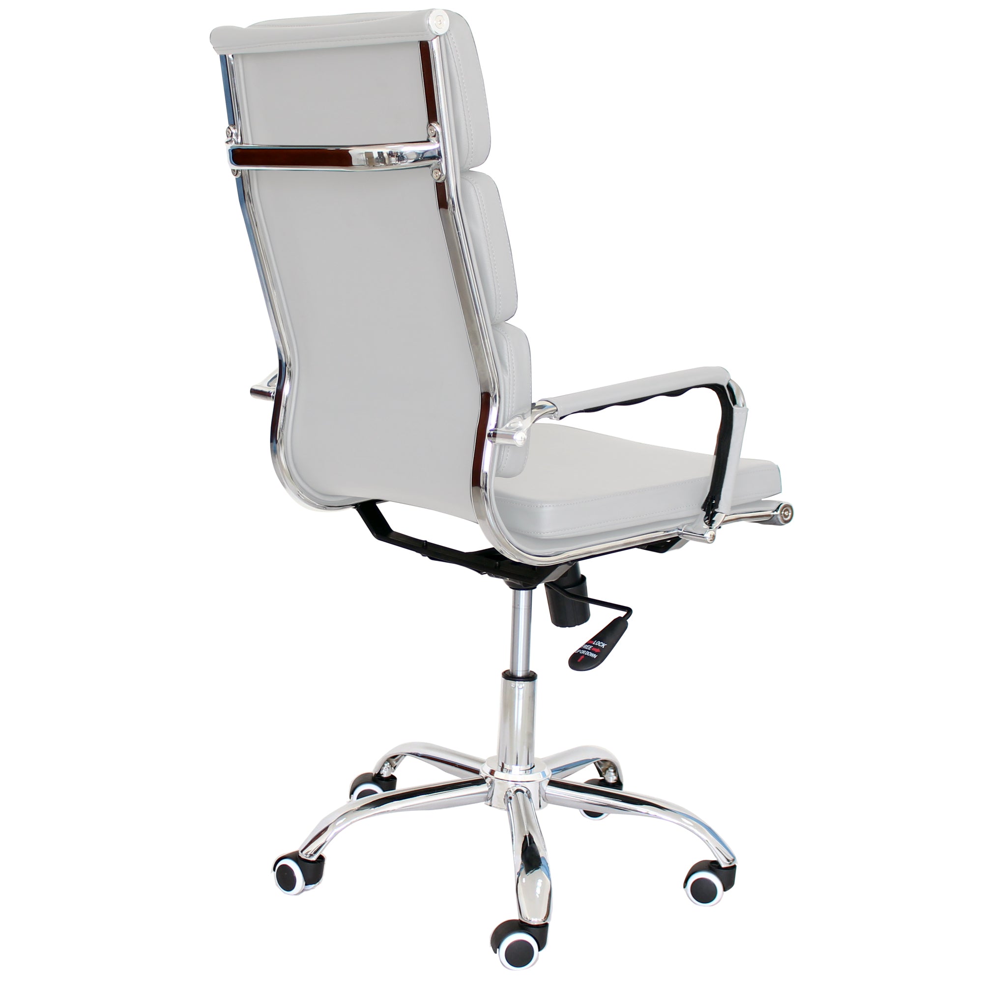 Poltrona Mito Presidenziale Simil Bianca/Cromata