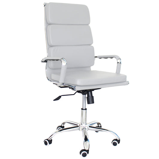 Poltrona Mito Presidenziale Simil Bianca/Cromata