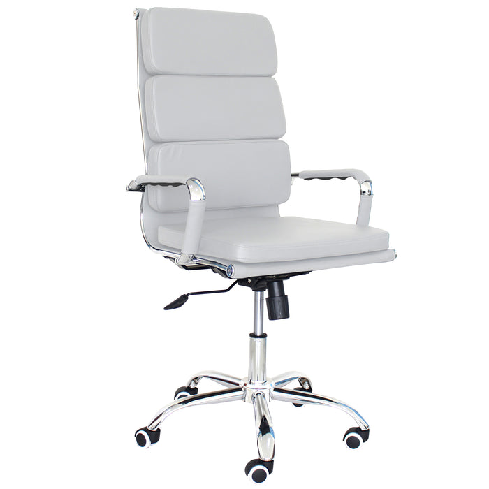 Poltrona Mito Presidenziale Simil Bianca/Cromata