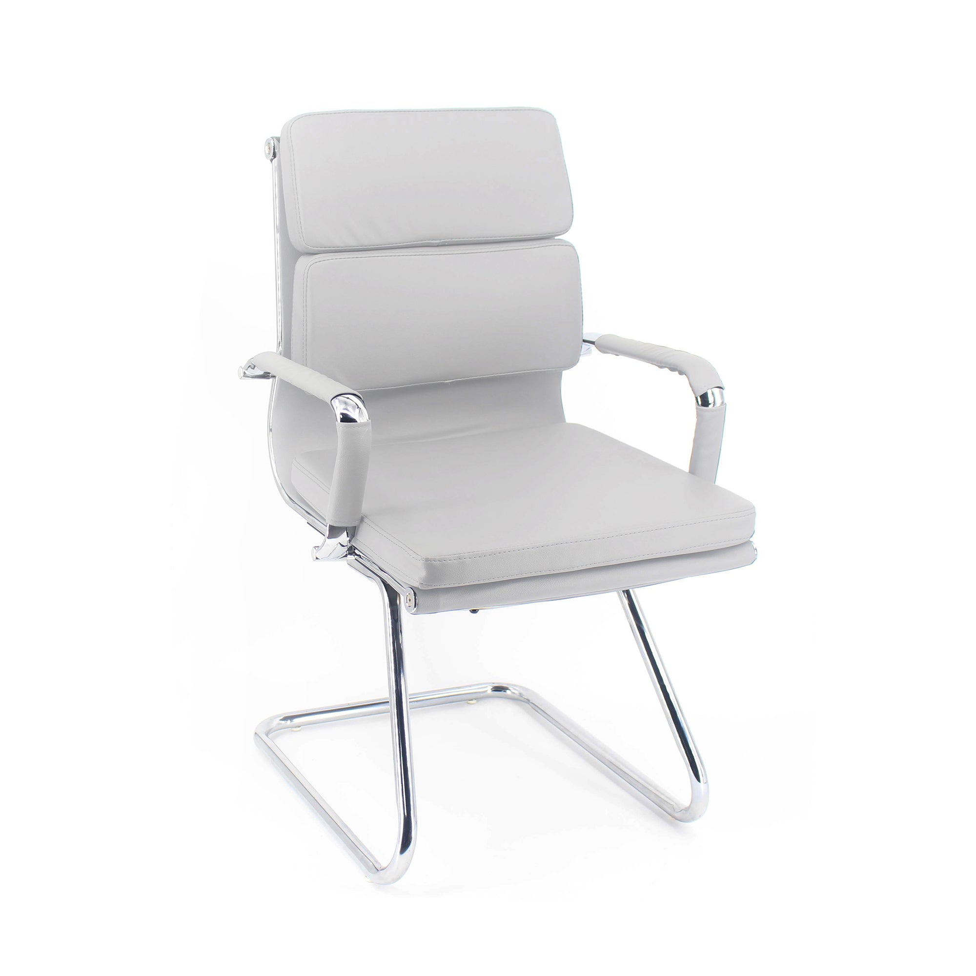 Poltrona Mito Attesa Simil Bianca/Cromata