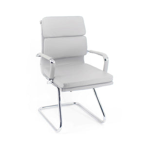 Poltrona Mito Attesa Simil Bianca/Cromata