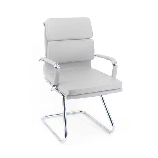 Poltrona Mito Attesa Simil Bianca/Cromata