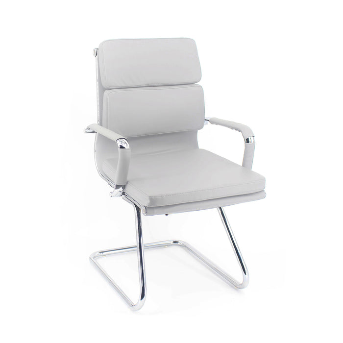 Poltrona Mito Attesa Simil Bianca/Cromata