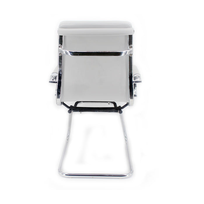 Poltrona Mito Attesa Simil Bianca/Cromata