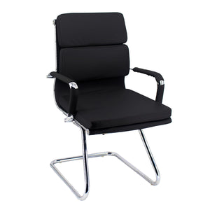 Set Da 2,Poltrona Mito Attesa Simil Nera/Cromata