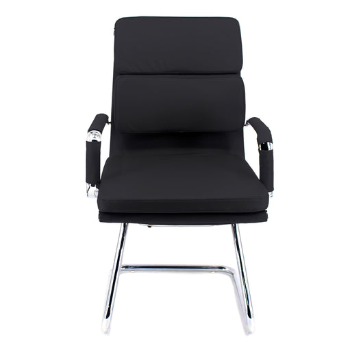 Set Da 2,Poltrona Mito Attesa Simil Nera/Cromata