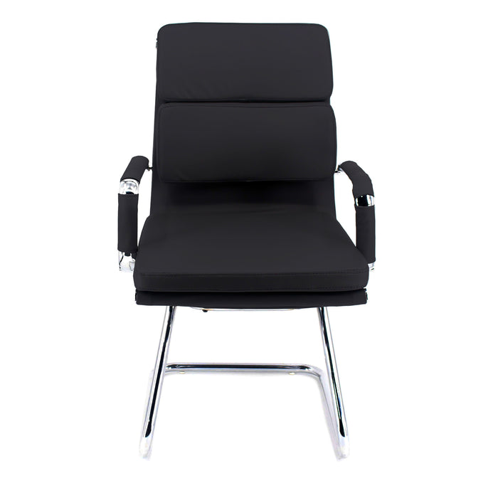 Set Da 2,Poltrona Mito Attesa Simil Nera/Cromata