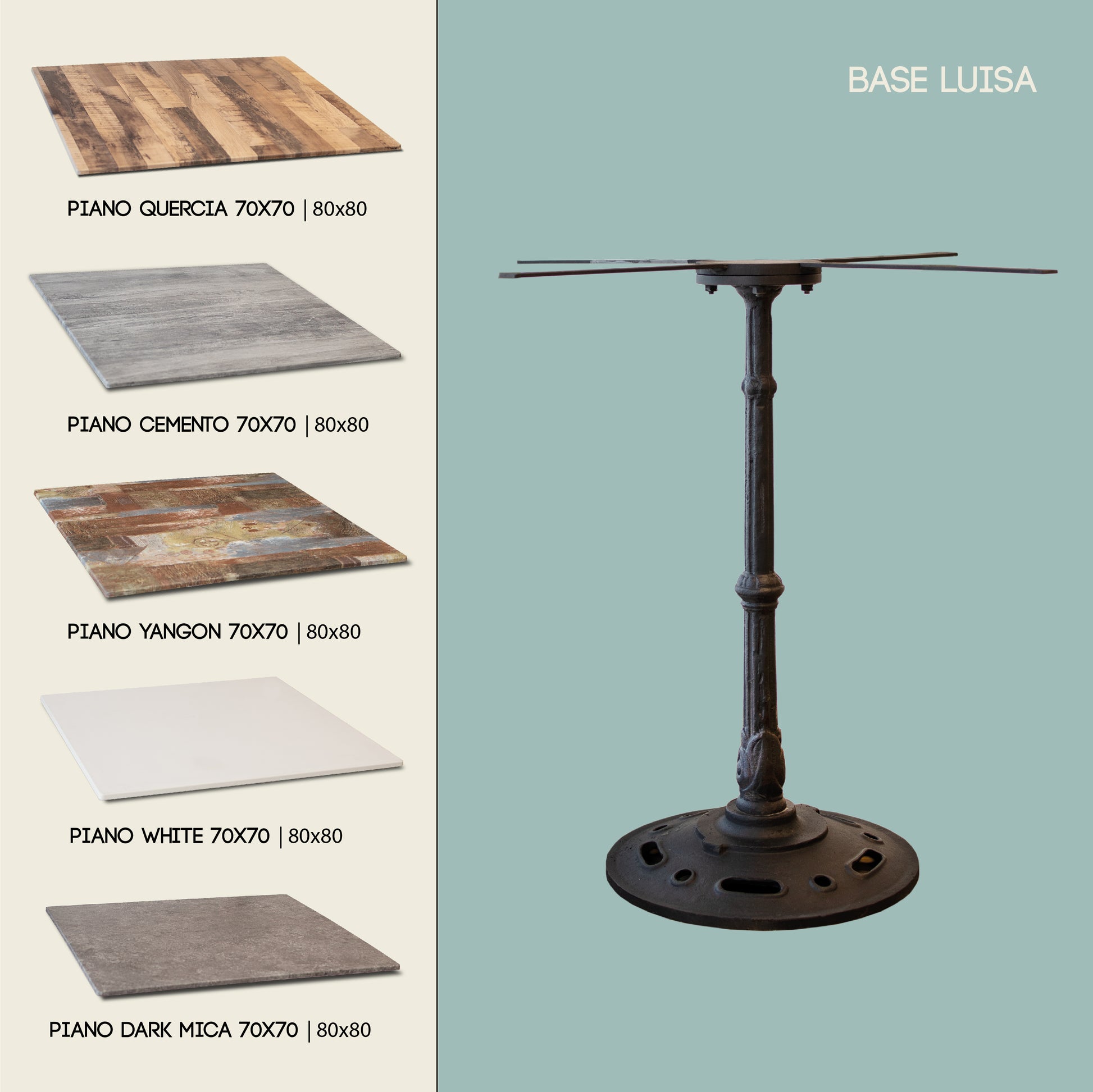 Base Sandra Nero Opaco