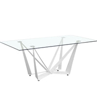 Tavolo Nifar  Vetro/Bianco