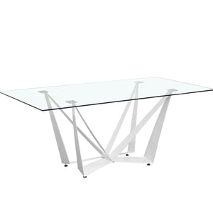 Tavolo Nifar  Vetro/Bianco