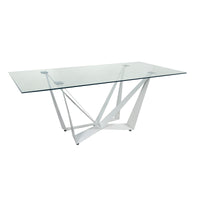 Tavolo Nifar  Vetro/Bianco