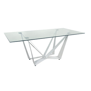 Tavolo Nifar  Vetro/Bianco