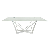 Tavolo Nifar  Vetro/Bianco
