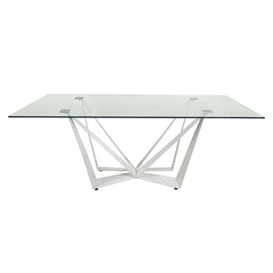 Tavolo Nifar  Vetro/Bianco