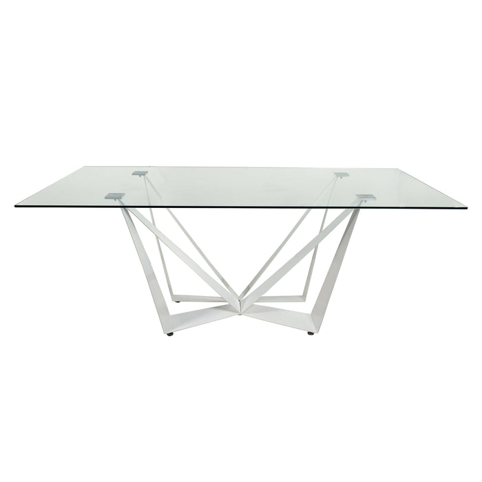 Tavolo Nifar  Vetro/Bianco