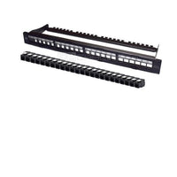 Pann.1u con 24 rj45u cat.6a nero - WPC-PAN-6AUP-24
