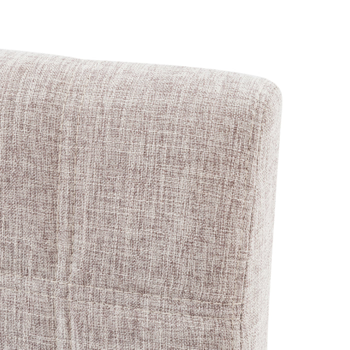 Set Da 2, Sedia Yari In Tessuto Canapa Scuro/Gambe Rovere