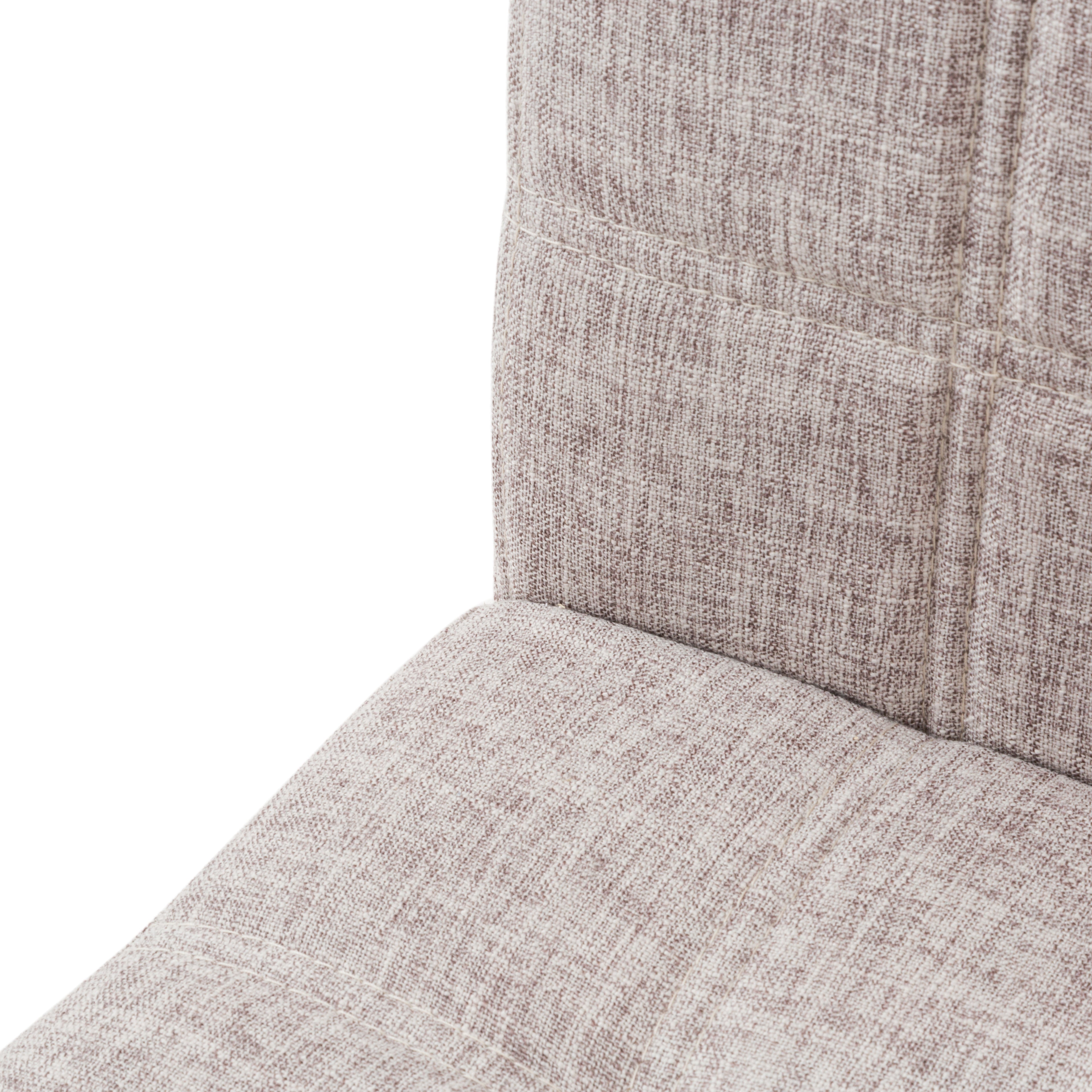 Set Da 2, Sedia Yari In Tessuto Canapa Scuro/Gambe Rovere