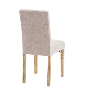 Set Da 2, Sedia Yari In Tessuto Canapa Scuro/Gambe Rovere