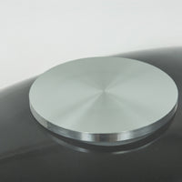 Tavolino Erma 2 Nero Da Salotto Ovale