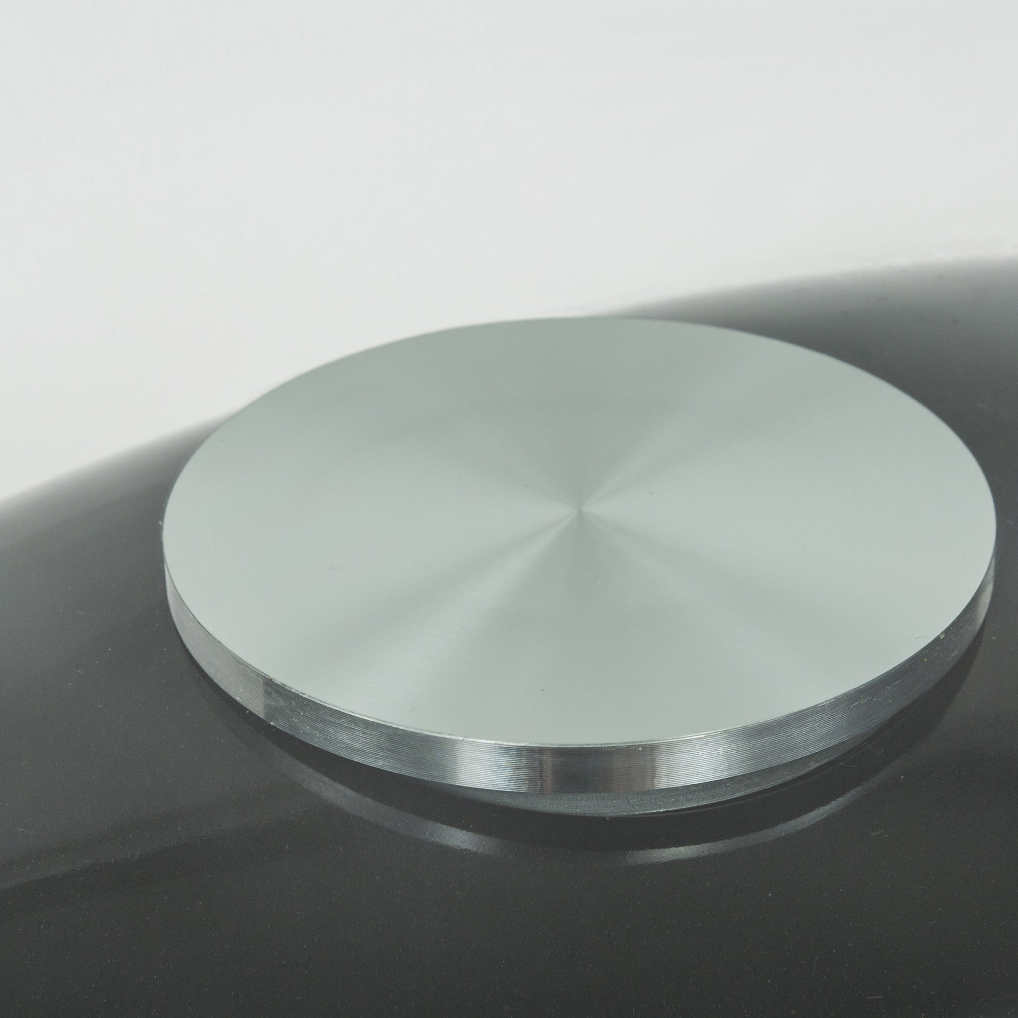 Tavolino Erma 2 Nero Da Salotto Ovale