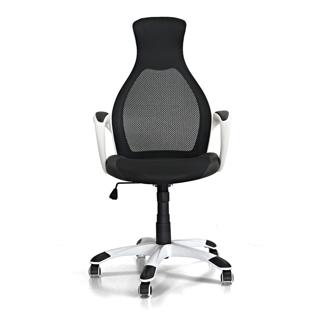 Poltrona Capital Nera/Strutt Bianca